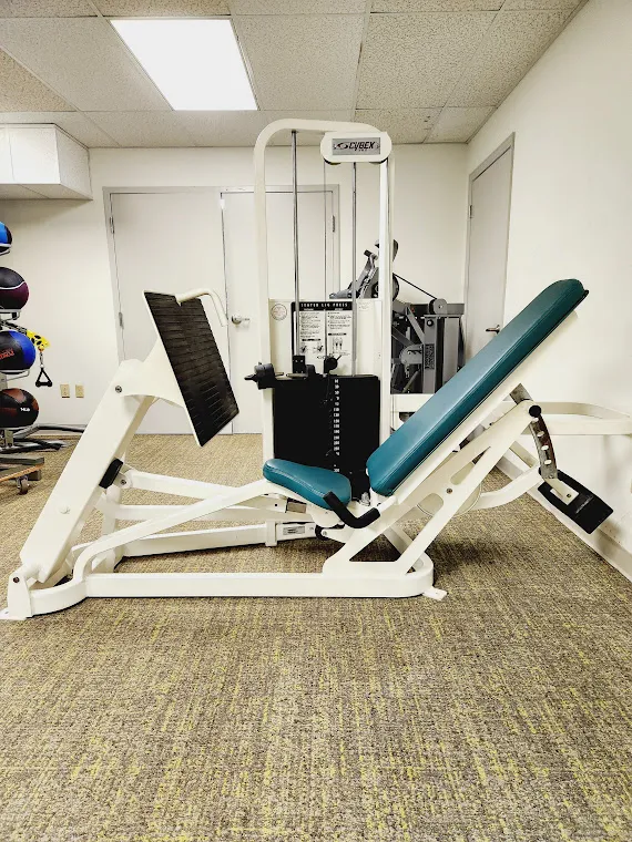 Blue Leg Press machine